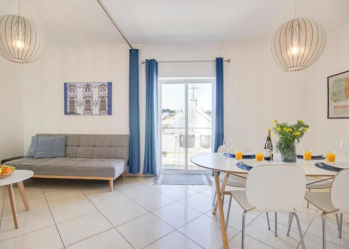 Apartment Old Town 2br 50m Ocean W/ Ac Wi-fi Parking Terrace Albufeira
